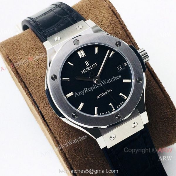 AAA Swiss Replica Hublot Classic Fusion Women Watches Swiss 2892 Black Dial 3