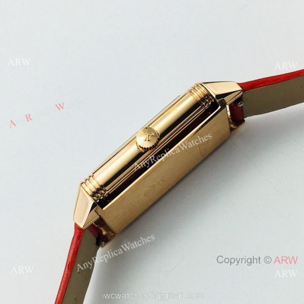 Swiss Copy Jaeger-LeCoultre Reverso One Ladies Watch Rose Gold Sapphire Glass 3