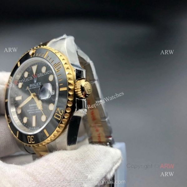 New Two Tone Rolex Submariner 41mm 2020 Replica Watches 904L Steel Swiss 3235 Movement 3