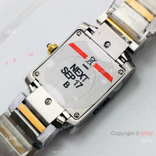 Super Replica Cartier Tank Francaise CC708177 Watch 2-Tone Cream Face 3