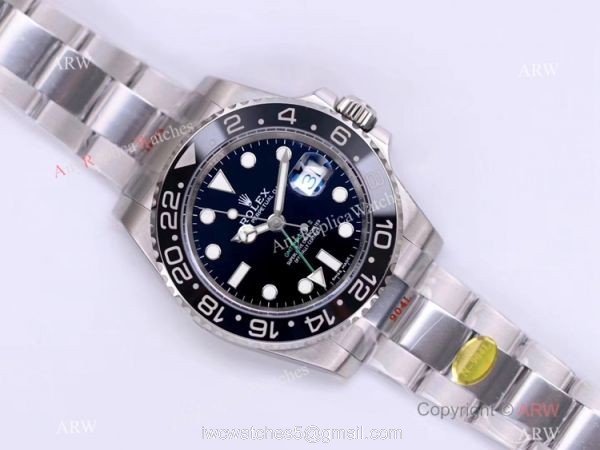 1:1 Best Edition NOOB V11 Version Rolex GMT-Master II Watch Black Ceramic 40mm 3