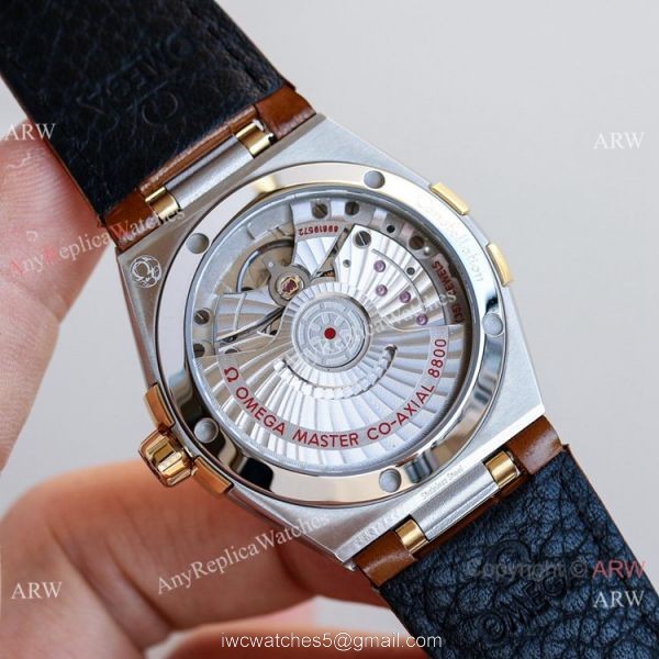 New! Swiss Replica Omega Constellation Gents 39mm Watches Gold Face Diamond Markers 3