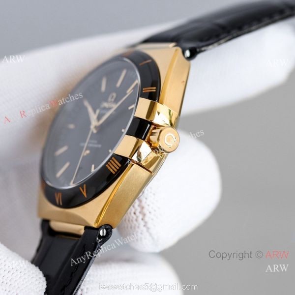 AAA Grade Swiss Clone Omega Constellation Gents Watch Yellow Gold 39MM 3