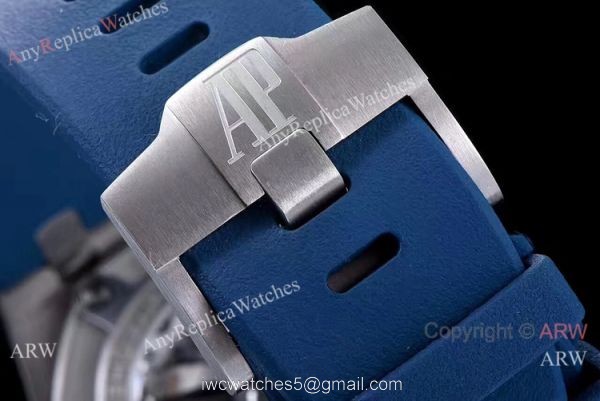 (JF) Swiss 3126 Audemars Piguet Chronograph Michael Schumacher Blue Index Dial Watch 3