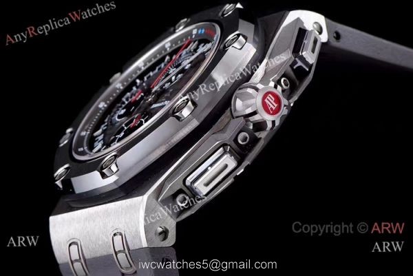 (JF) Swiss Replica Audemars Piguet Royal Oak offshore Schumacher SS Grey Index Dial 3