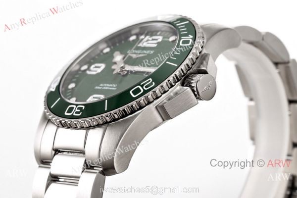 Swiss Grade 1A Longines Hydroconquest Green Ceramic Watch 41mm 3