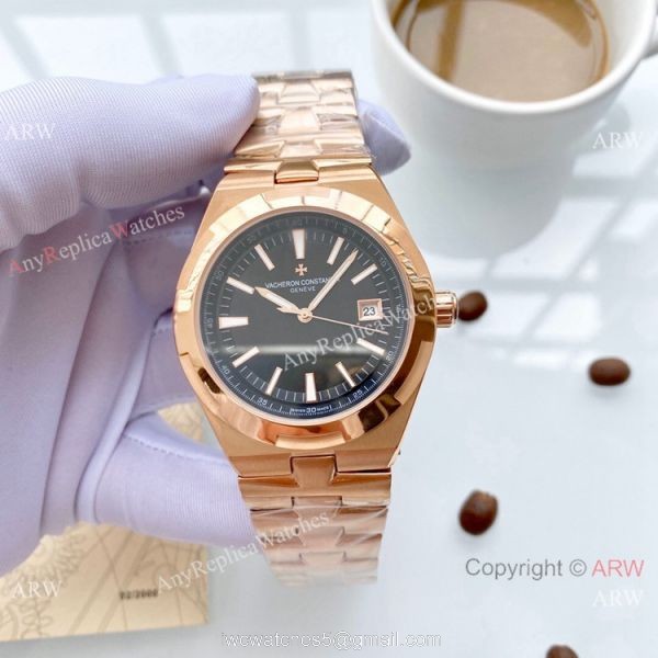 Copy Vacheron Constantin Geneve Overseas 42mm Watches Rose Gold 3