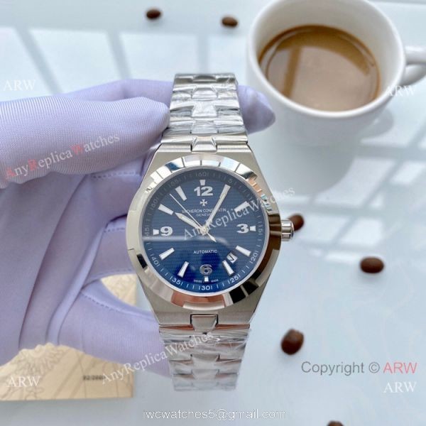 Copy Vacheron Constantin Geneve Overseas Watches SS White Face 3