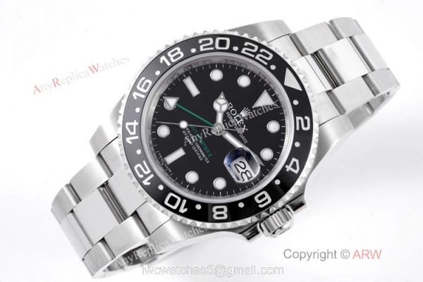 VR-Factory V2 Version 1-1 Best Copy Rolex GMT-Master II Watch 40mm Black Ceramic Bezel 3