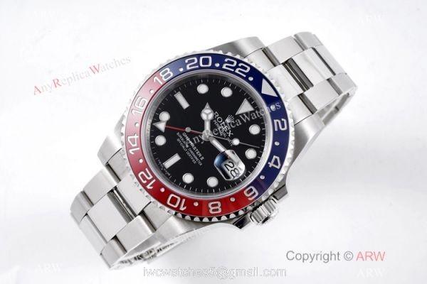 VR Factory V2 Version AAA Replica Rolex GMT-Master II Watch Oyster Band Pepsi Ceramic Bezel 3