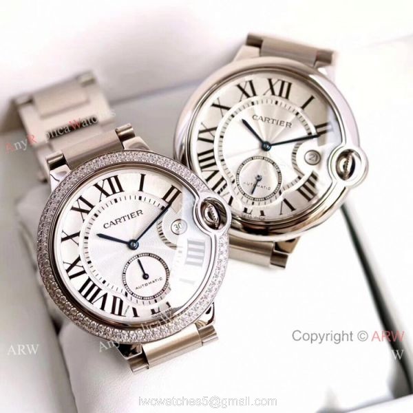 Swiss Replica Cartier Ballon Bleu 42mm XL Watch Stainless Steel 3