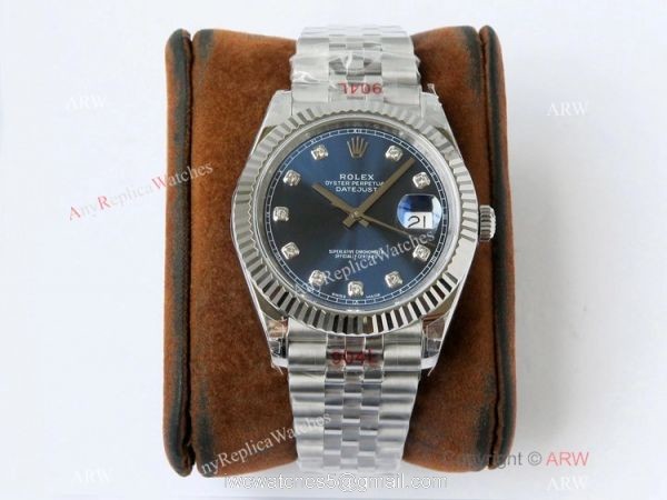 VR-Factory Copy Rolex Datejust II 41mm Watch Gray Diamond Dial Jubilee Band 3