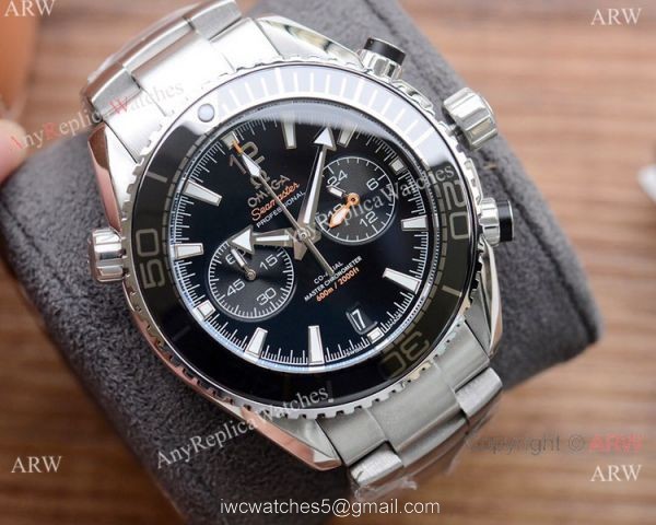 Best Copy Omega Planet Ocean 600m Chronograph Orange Bezel Watches 3