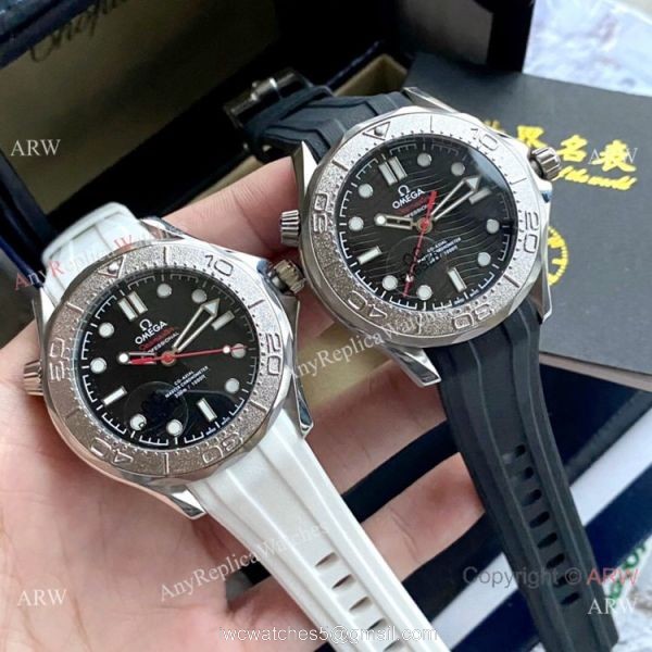 2021 New! Omega Seamaster Diver 300m Nekton Edition Watch Rubber Strap 3