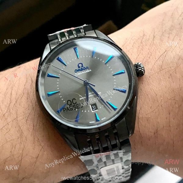 New Style Replica Omega Seamaster UAE Edition Black and Gray Watch 3