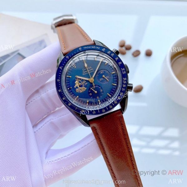 Buy Replica Omega Apollo 11 Men Watch Black Case 42mm 3