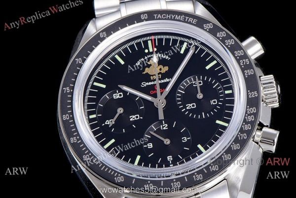 OM Factory Omega Speedmaster Apollo 11 Stainless Steel Watch 2021 New! 3