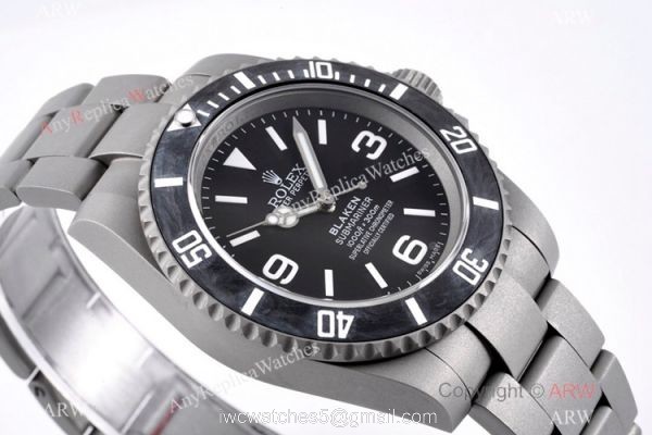 IPK Best 1:1 Replica Rolex Blaken Submariner Watch Carbon Case 3