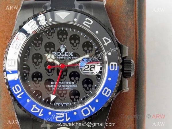 2021 NEW! Swiss Best 1-1 Rolex GMT Master II REVENGE Matte Black 904L Watch Swiss 3285 Movement 3