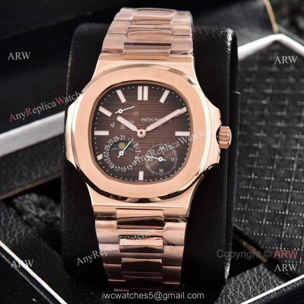 Patek Philippe Power Reserve Clone Watches Gray Gradient Dial Rose Gold 40mm 3