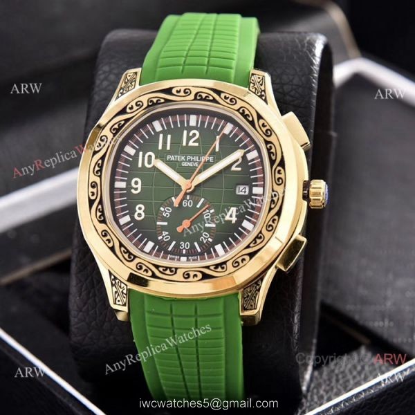 Patek Philippe Aquanaut Engraving Watches Brown Gradient Dial 42mm 3
