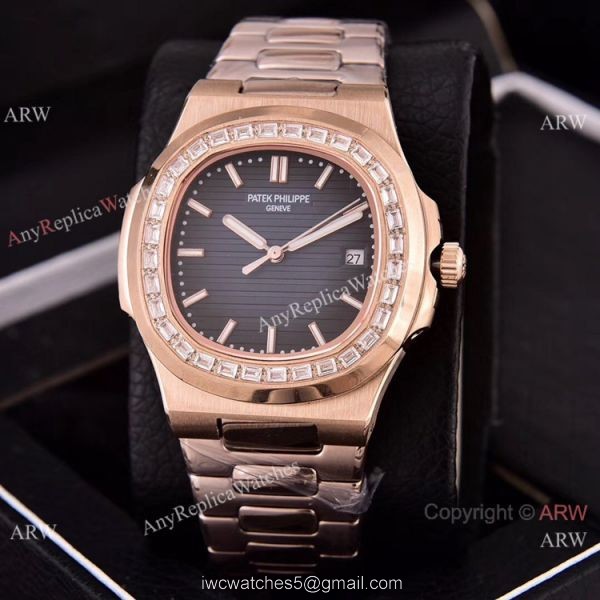 Copy Patek Philippe Nautilus 40mm Watches New Purple Dial 3