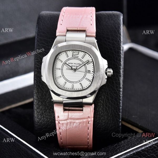 Copy Patek Philippe Lady Nautilus Watches Gray Gradient Dial 32mm 3