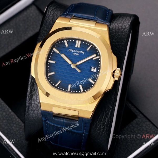 Best Copy Patek Philippe Nautilus 40mm Watches Gold and Black 3