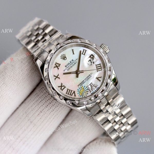Swiss Copy Rolex Oyster Perpetual Datejust 31mm Watch Pink and Jubilee 3
