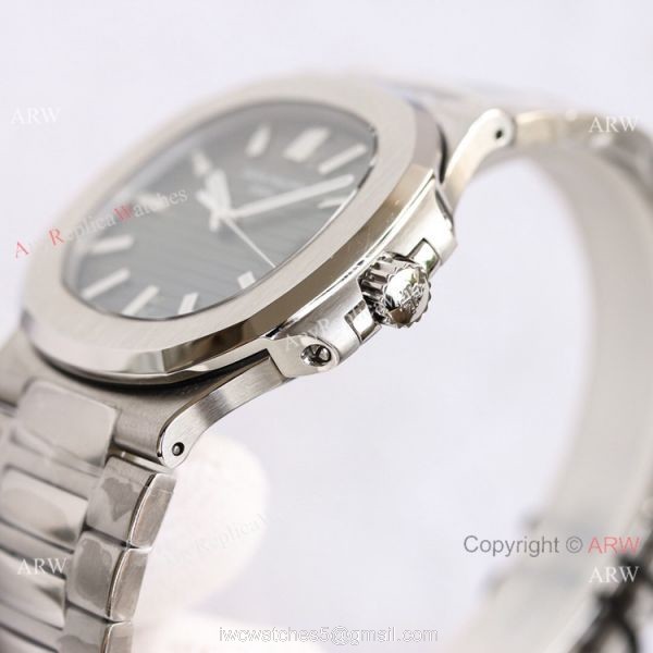 Swiss Grade Patek Philippe Nautilus PPF Factory Cal.324 Watch Stainless Steel Gray Dial 40mm 3