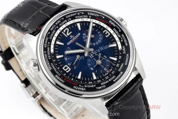 ZF Factory 1:1 Replica Jaeger leCoultre Master 39mm Watch Blue Face 3
