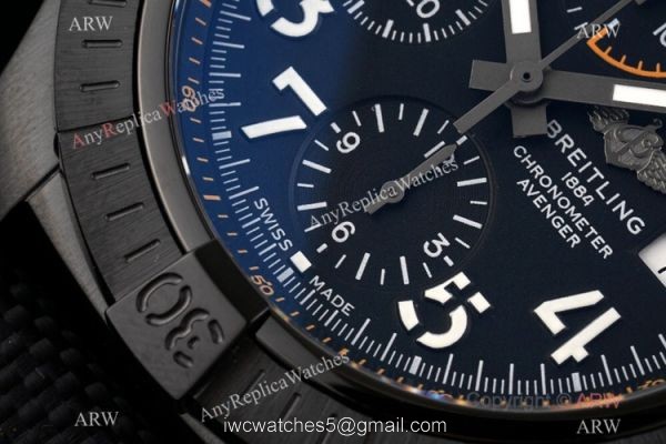 Swiss Grade Clone Breitling Super Avenger II 7750 Watch All Black 3