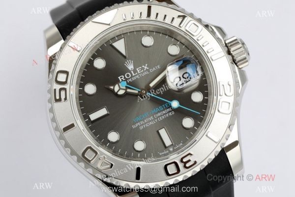 EW Factory Rolex Yacht-Master 40mm Rubber Strap Watch EW/Swiss 3235/904L 3
