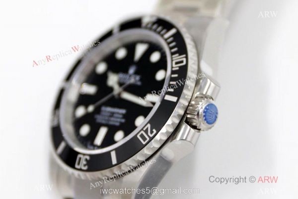 2021 New! EW Rolex Submariner NO Date 41MM Watch Black Ceramic Bezel 3