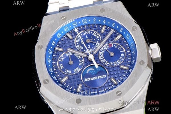 BF Factory Audemars Piguet Perpetual Calendar Watch Blue Dial AAA Replica 3