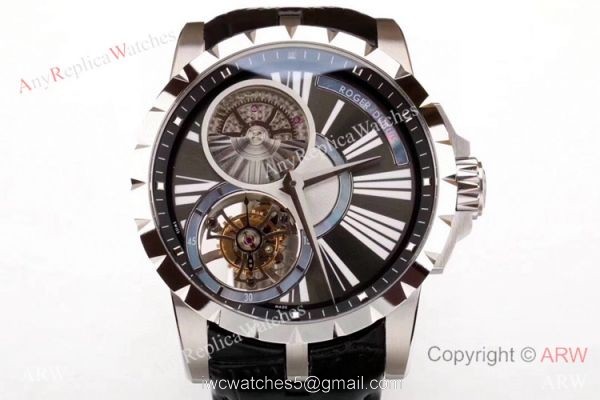 Swiss Copy Roger Dubuis Excalibur Tourbillon RDDBEX0216 Watch 47mm 3