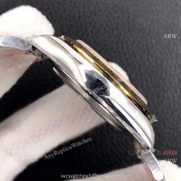 Custom Edition AAA Replica Rolex Daytona 1:1 Noob Factory 4130 Two Tone Black Diamond 3