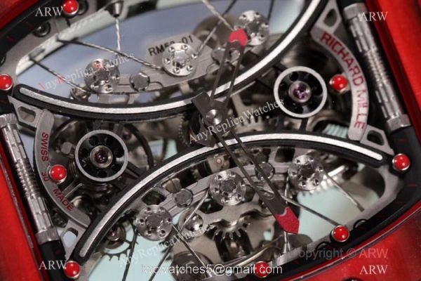 KV Factory Copy Richard Mille Tourbillon Pablo Mac Donough RM53-01 Watch TPT Carbon 3