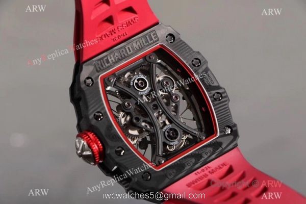 KV Factory Richard Mille RM53-01 Tourbillon Pablo Mac Donough Watch TPT Carbon and Red 3