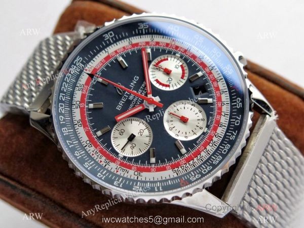 Swiss Grade 1A Breitling Navitimer Pan Am Edition Watch Replica 7750 Movement Blue Dial 3