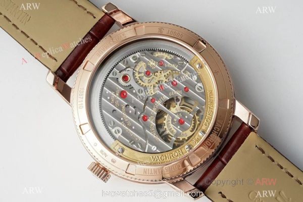 EUR Factory Vacheron Constantin Traditionnelle tourbillon Rose Gold Watch Swiss Replica 3
