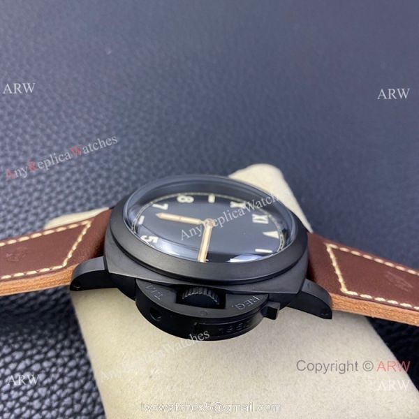 SF Factory AAA Copy Panerai PAM629 Luminor Titanio DLC Watch Cali Dial 3