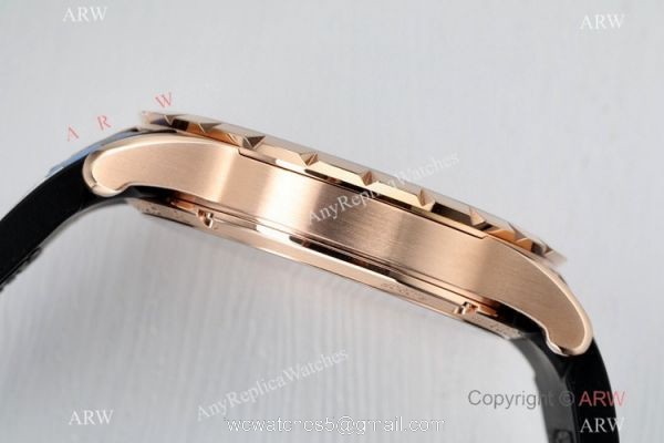 2021 New! BBR Factory Roger Dubuis Excalibur Skeleton Flying Tourbillon Watch Rose Gold Blue Rubber Strap 3