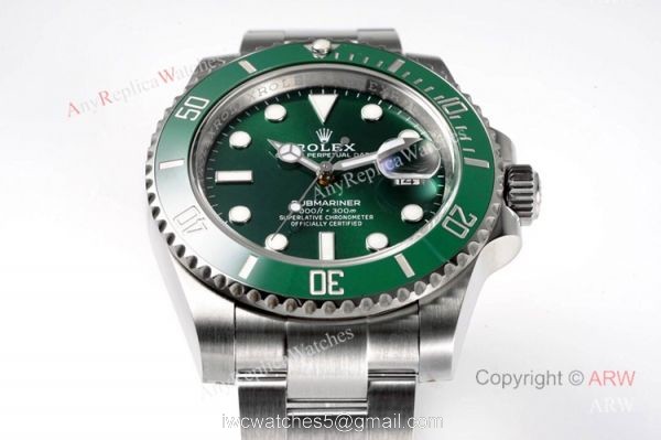 (ZFF) High End Replica ZF Factory Rolex Submariner 116610LV Hulk Watch 904L Steel 3