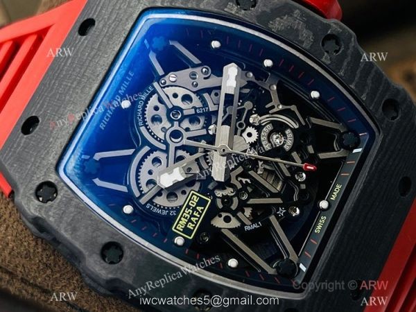RM Factory 1:1 Swiss Copy Richard Mille RM35-02 Rafael Nadal Rubber Strap Watch 3