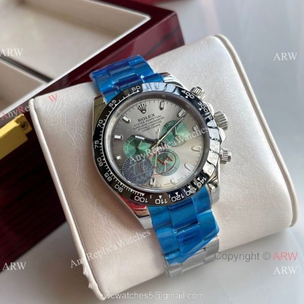 AAA Quality Replica Rolex Daytona Black Ceramic Green Subdials 3