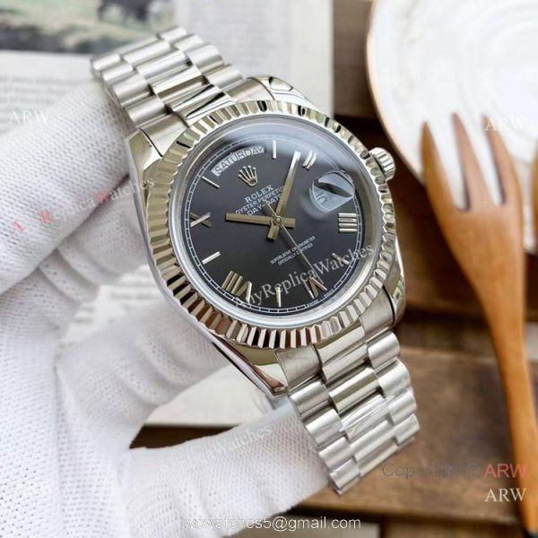 Copy Rolex Presidential Day Date Watches Ice Blue Dial 40mm 3