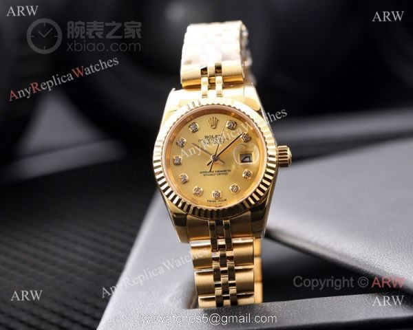 AAA Copy Rolex Datejust 2-Tone Rose Gold Salmon Dial Watches 28mm Ladies 3