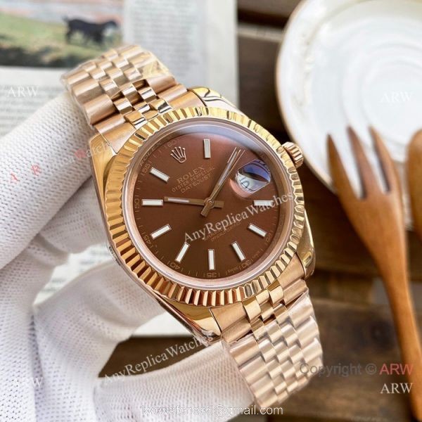 AAA Replica Rolex DateJust 40mm Rose Gold Jubilee Watches Mingzhu Movement 3