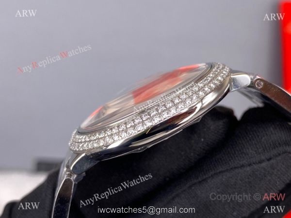 V6 Factory Swiss Copy Cartier Ballon Bleu 42MM Diamond Bezel Watch Automatic Movement 3